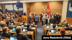 Opozicija nije dozvolila održavanje sjednice crnogorskog parlamenta, 20. decembra 2024.