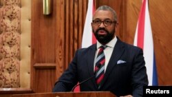 英国外交发展大臣詹姆斯·克莱弗利(James Cleverly)(资料照)