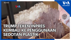 Trump Teken Inpres Kembali Ke Penggunaan Sedotan Plastik
