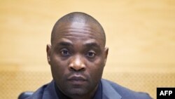 Germain Katanga, mokambi ya kala ya lingomba ya batomboki FRPI na Ituri, asambisami na Cour pénale internationale (CPI), La Haye, 23 mai 2014.
