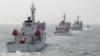 Tàu tuần của Ðài Loan trong một cuộc diễn tập ngoài khơi khoảng 30 hải lý về phía tây bắc cảng Cao Hùng, miền nam Đài Loan, ngày 30/3/2013.