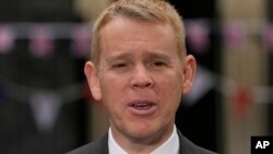 资料照 - 新西兰总理希金斯（Chris Hipkins）。