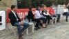Učesnici debate "Podrška akademske zajednice bojkotu izbora" u organizaciji Građanskog otpora