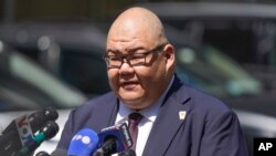 Stiven Čung, portparol izbornog štaba Donalda Trampa u Njujorku, 28. maja 2024. (Foto: AP/Seth Wenig)