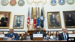 로이드 오스틴 국방장관이 30일 2025회계연도 국방 예산안 심의를 위한 하원 군사위원회 청문회에서 발언하고 있다.