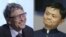 Tỷ phú Bill Gates (trái) và doanh nhân Jack Ma.