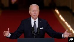 Presiden AS Joe Biden di Gedung Putih, Washington, 2 Juni 2022. (AP Photo/Evan Vucci)