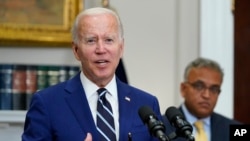 美国总统拜登在白宫发表讲话（2022年 6月21日）