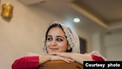 资料照片：来自印控克什米尔地区的普利策奖获得者桑娜·伊尔沙德·马图(Sanna Irshad Mattoo)。