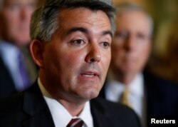 Senator Cory Gardner (R-CO) di Gedung Capitol, Washington, 12 September 2017. (Foto: dok).