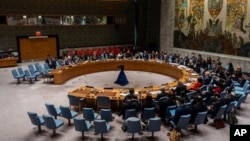 2025년 2월 18일 유엔 안보리 회의가 열리고 있다. (자료사진)