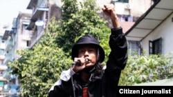 ဗကသများအဖွဲ့ချုပ် ဒုတိယဥက္ကဋ္ဌ ကိုဝေယံဖြိုးမိုး (ဓာတ်ပုံ-ဗကသများအဖွဲ့ချုပ် ဖဘ)