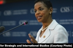 美国民主党众议员唐娜爱德华。（照片来源：战略与国际问题研究中心）