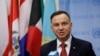 Presiden Polandia Andrzej Duda memberikan sambutan seusai rapat nonproliferasi senjata pemusnah massa di markas besar PBB, New York, 18 Januari 2018. (Foto: dok). 