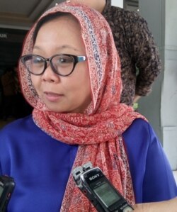 Alissa Wahid, puteri presiden ke-4 Abdurrahman Wahid. (foto VOA/Munarsih Sahana).