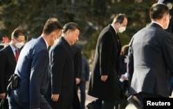 Presiden China Xi Jinping tiba di Kremlin untuk menghadiri pertemuan dengan Presiden Rusia Vladimir Putin di Moskow, Rusia, 20 Maret 2023. (Foto: via Reuters)