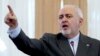 Menteri Luar Negeri Iran Mohammad Javad Zarif berbicara di Teheran. 