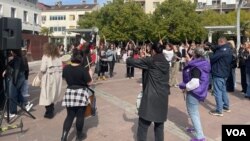 Proslava 8. marta u Podgorici (Foto: VOA)