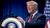 FILE - President Donald Trump speaks at an Opportunity Zone conference with state, local, tribal, and community leaders South Court Auditorium of the Eisenhower Executive Office Building, on the White House complex, April 17, 2019, in Washington. 