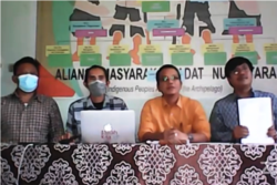 Gugatan masyarakat adat Dayak Kinipan diajukan 4 Januari 2021. (Foto: VOA)