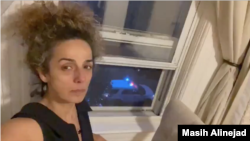 Tangkapan layar video Twitter yang diposting oleh pembawa acara VOA TV Persia Masih Alinejad, 13 Juli 2021.