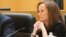 FILE - Rep. Kathleen Rice, listens to testimony of the House Subcommittee on Terrorism and Intelligence at a hearing on June, 20, 2017, at the U.S. District Courthouse in Central Islip, New York.