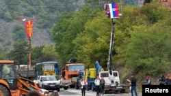 Granični prelaz Jarinje, 28. septembra 2021. Blokada prelaza traje već deset dana. Foto: Rojters