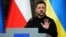 Ukraine's President Volodymyr Zelenskyy speaks at a press conference in Warsaw, Poland, Jan. 15, 2025. 