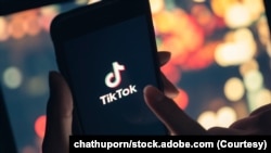 显示TikTok标识的示意图。