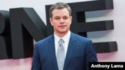 Matt Damon poses for photographers upon arrival at the European premiere of the film 'Jason Bourne' in London, July 11, 2016.