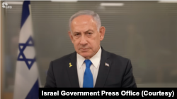 2025年9月8日，以色列总理内塔尼亚胡在空军指挥中心发表讲话，呼吁加沙城居民“离开那里”。