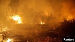 Ma'aikatan Kashe Gobara Na Isra'ila Suna Kashe Wuta Sakamakon Harin Hamas