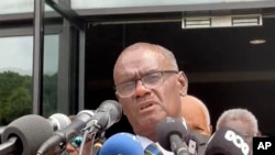 资料照：所罗门群岛新总理杰里迈亚·马内莱（Jeremiah Manele）（美联社转发） 