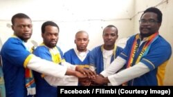 Bilenge ya lingomba Filimbi bakenamaki na Kinshasa, RDC, 17 août 2018. (Facebook/Filimbi)