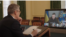 Kryeministri britanik Keir Starmer duke marrë pjesë në një takim virtual (15 mars 2025)