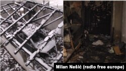 Zapaljena garaža i jedna od soba u kući - posledice napada na Milana Jovanovića (Foto: RSE)