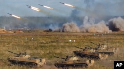 Arhiva - Zajedničke strateške vežbe Ruske Federacije i Republike Belorusije na poligonu Mulino u Nižni Novgorod regionu, Rusija, 11. septembra 2021, na fotografiji koju je objavilo rusko ministarstvo odbrane.