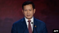 រូបឯកសារ៖ លោក ហ៊ុន ម៉ាណែត នាយក​រដ្ឋមន្ត្រី​កម្ពុជា ថ្លែង​ក្នុង​កិច្ចប្រជុំ​កំពូល​ធុរកិច្ច និង​វិនិយោគ​អាស៊ាន នៅមុន​កិច្ចប្រជុំកំពូល​អាស៊ាន នៅ​ទីក្រុង​ហ្សាការតា នៅ​ថ្ងៃទី៤ ខែកញ្ញា ឆ្នាំ២០២៣។