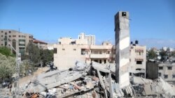 Ostaci zgrade uništene u izraelskom bombardovanju Gaze, 18. maja 2021.