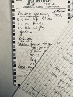 Resep Poffertjes yang diturunkan ibu Lilian menjadi inspirasi Poffy (dok: Lilian Wanandy-Perez)