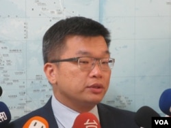 台湾在野党民进党立委蔡其昌(美国之音张永泰拍摄)