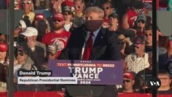 Trump holds rally at site of 1st assassination attempt; Harris readies for media appearances