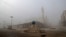 This picture taken on December 24, 2019 shows a view of a deserted square in Maaret Al-Numan in the northwestern Idlib province, as government forces advance on the town. - Syrian government forces on December 24 were less than four kilometres (two…