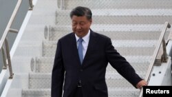 中国国家主席习近平2023年11月14日抵达旧金山展开他六年来的首次访美之行。（路透社）