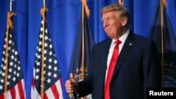 Donald Tramp, tokom govora u Nju Hempširu, 27. juna 2023. godine.