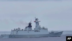 2024年5月23日，台湾总统赖清德就职后中国发起军演，一艘中国飞弹护卫舰出现在台湾北部海域。