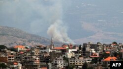 រូបឯកសារ៖ ទិដ្ឋភាព​នៅ​ភូមិ Marjeyoun នៃភាគខាងត្បូងប្រទេសលីបង់ដែលជាប់ព្រំដែនប្រទេសអ៊ីស្រាអែលកាលពីថ្ងៃទី២១ ខែមិថុនា ឆ្នាំ២០២៤​ ខណៈភាពតានតឹងកើនឡើង​នៅ​ក្នុងតំបន់ដោយសារសង្គ្រាម​រវាងអ៊ីស្រាអែល​និង​ក្រុមហម៉ាស់​ នៅតំបន់ហ្កាហ្សា។ 