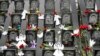 Mementos are seen at a memorial dedicated to people who died in clashes with security forces in late February 2014, at the Independence Square (Maidan) in Kyiv, Ukraine.