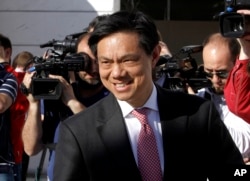 FILE - U.S. Deputy Assistant Secretary of State Hoyt Yee is pictured in Skopje, Macedonia, April 16, 2015.