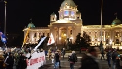 Protest u Beogradu zbog zagađenja vazduha, Foto: VOA